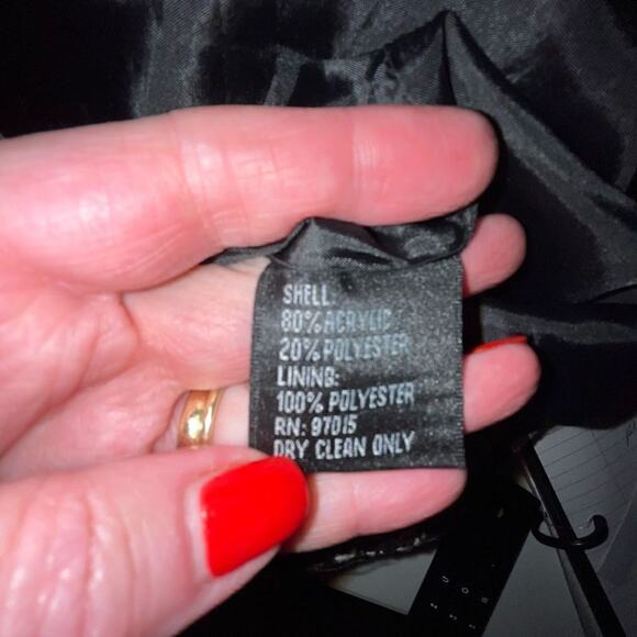 Larry Levine black & white woven dress jacket 10 - Picture 6 of 6